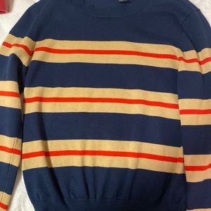 Striped crew neck sweater